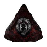 Nordic Men’s Winter Viking Hooded Cloak Jacket