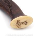 Viking Hand Forged Engraved Throwing Axe with Sheath