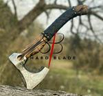Hand Forged Carbon Steel Viking Throwing Axe + Sheath