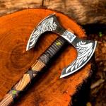 Custom Hand Forged Viking Axe for Camping