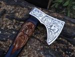 Custom Handcrafted Viking Tomahawk Axe with Sheath