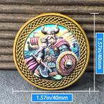 Viking Warrior Challenge Coin with Tree of Life