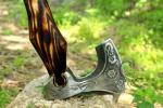 Custom Hand Forged Carbon Steel Viking Throwing Axe
