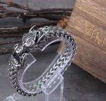 Men's Viking Wolf Stainless Steel Bracelet