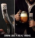 Handmade Viking Drinking Horn - Norse Ale Mug