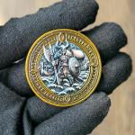 Thor's Hammer Viking Challenge Coin – Motivational Gift