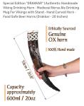 Handmade Viking Drinking Horn - Norse Ale Mug