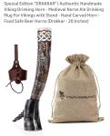 Handmade Viking Drinking Horn - Norse Ale Mug
