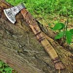 Custom Carbon Steel Viking Hatchet and Tomahawk