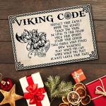 Viking Code Wall Decor Sign for Home Bar