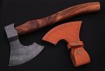 Hand Forged Damascus Steel Viking Bearded Tomahawk