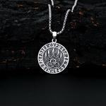 Silver Bear Claw Pendant - Norse Viking Amulet