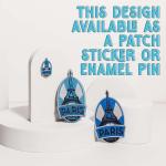 Viking Enamel Pin - Collectible Travel Badge