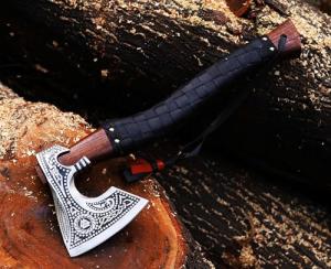 17" Viking Axe with Sheath - Unique Gift