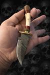 Viking Damascus Steel Fixed Blade Knife with Stag Handle