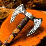 Custom Hand Forged Viking Axe for Camping