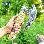 Norse Valhalla Throwing Axe and Pizza Cutter