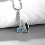 Men's 925 Sterling Silver Viking Axe Necklace