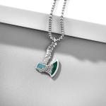 Men's 925 Sterling Silver Viking Axe Necklace