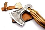 Damascus Steel Viking Camping Axe - 17" Hatchet
