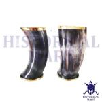 Viking Drinking Horn Mug Set for Ale Lovers