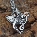 Freya's Cat Viking Necklace in Norse Style