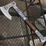 Viking Eivor Battle Axe - Hand Forged Steel