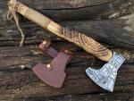 Personalized Carbon Steel Valhalla Viking Tomahawk Axe