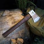 Viking Bushcraft Hatchet with Leather Sheath