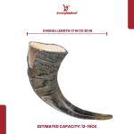 Natural Viking Renaissance Drinking Horn by Nili-Ravi