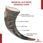 Natural Viking Renaissance Drinking Horn by Nili-Ravi