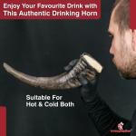 Natural Viking Renaissance Drinking Horn by Nili-Ravi