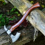 Personalized Damascus Steel Viking Bearded Tomahawk Axe