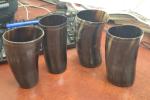 Black Buffalo Horn Drinking Cups - Game of Thrones