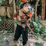 Men's Black Viking Pirate Costume Ankle Pants