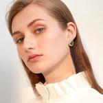 Viking Silver & Gold Rune Hoop Earrings