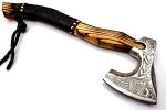 Damascus Steel Viking Camping Axe - 17" Hatchet
