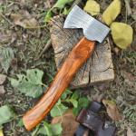 Custom Hand Forged Damascus Steel Viking Tomahawk
