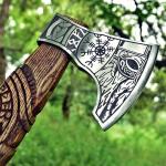 Custom Carbon Steel Viking Hatchet and Tomahawk