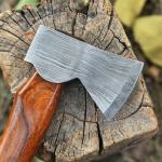 Custom Hand Forged Damascus Steel Viking Tomahawk