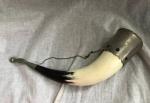 Vintage Drinking Horn with Eagle Engraving 1976