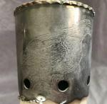 Vintage Drinking Horn with Eagle Engraving 1976