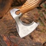 Viking Hand Forged Axe with Sheath Gift