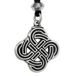 Pewter Viking Shield Knotwork Necklace for Asatru