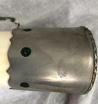 Vintage Drinking Horn with Eagle Engraving 1976