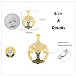 Viking Thor Hammer Necklace with Tree of Life