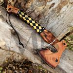 Custom Hand-Forged Viking Valhalla Axe with Sheath