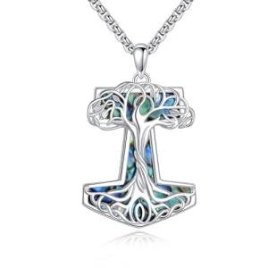 Mjolnir Necklace - Sterling Silver Thor's Hammer Pendant