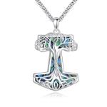 Mjolnir Necklace - Sterling Silver Thor's Hammer Pendant