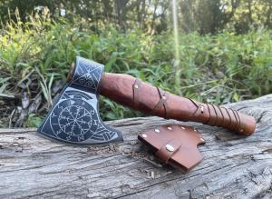 Custom Hand Forged Viking Valhalla Tomahawk Axe